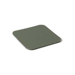 Green pvc laminated pvc square coaster Star cm 10